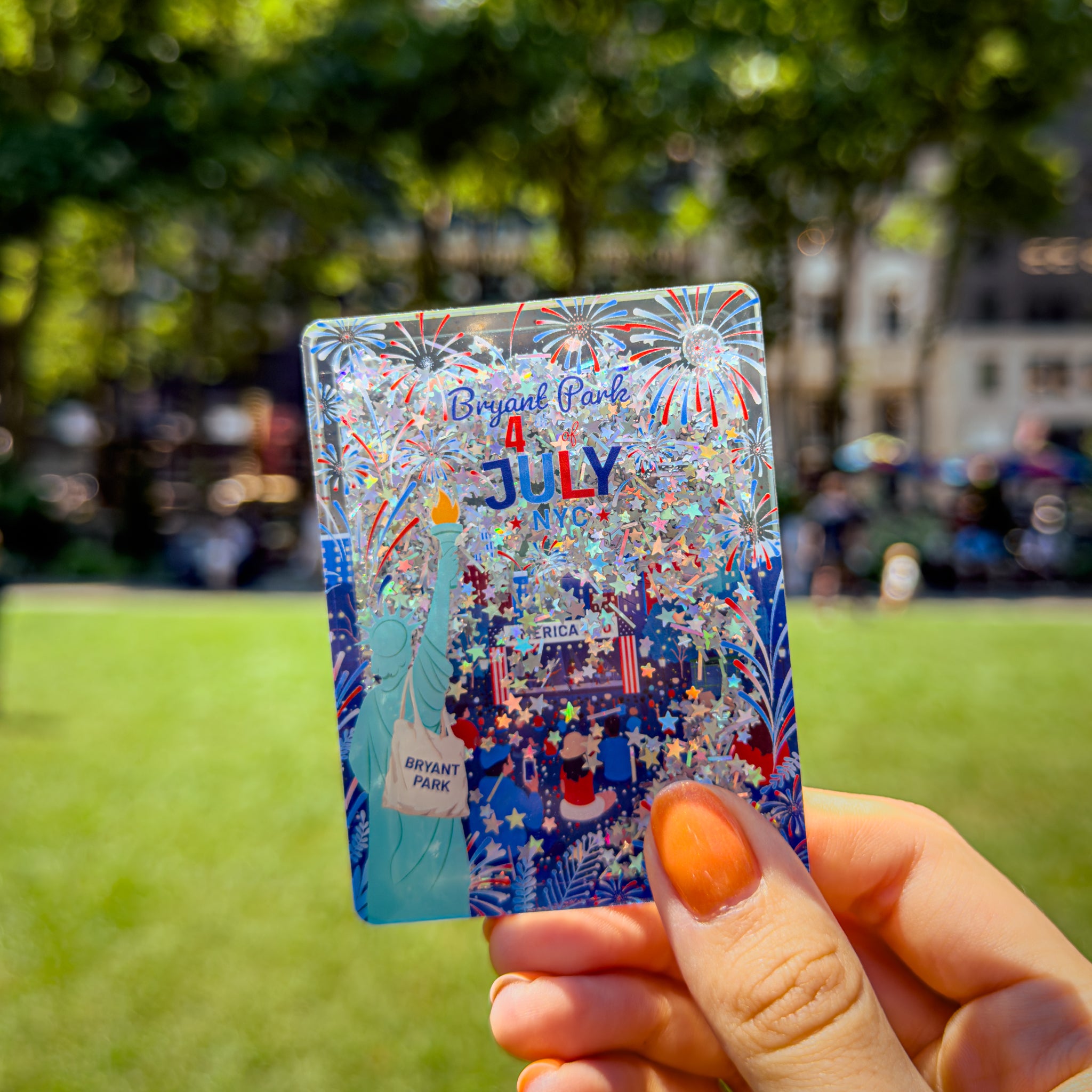 4th of July Liquid Shaker Magnet