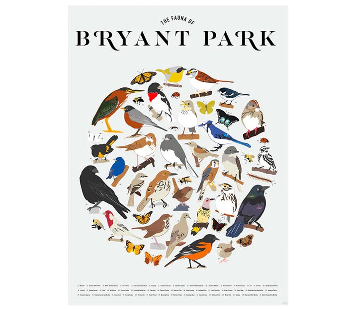 Fauna of Bryant Park Poster