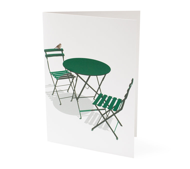 Bistro Table & Chairs Notecard