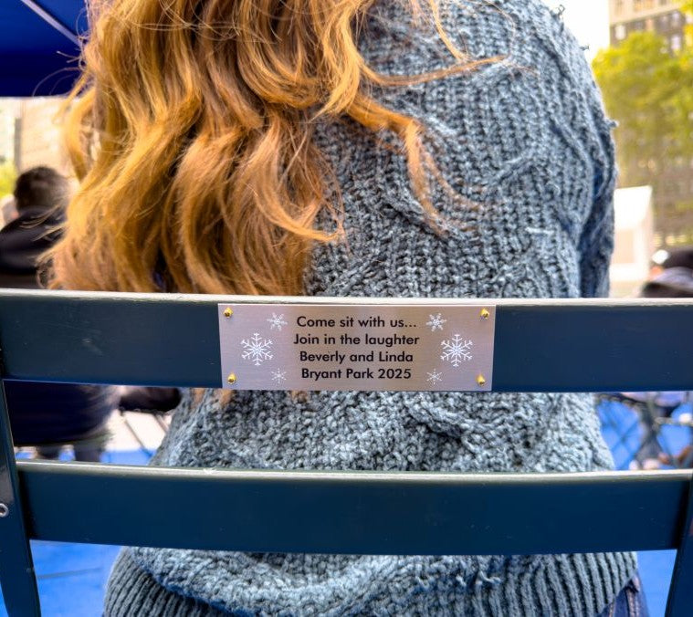 Limited Edition Holiday Chair Plaque