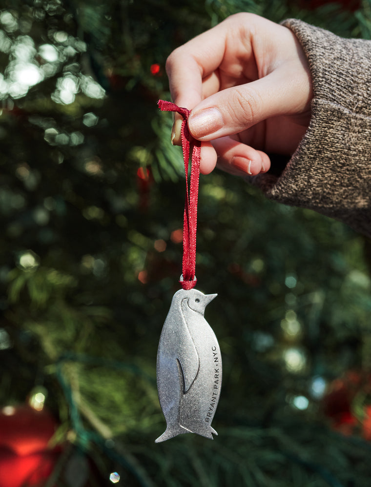 Pewter Penguin Ornament