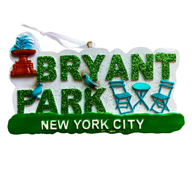 Bryant Park Fountain Ornament