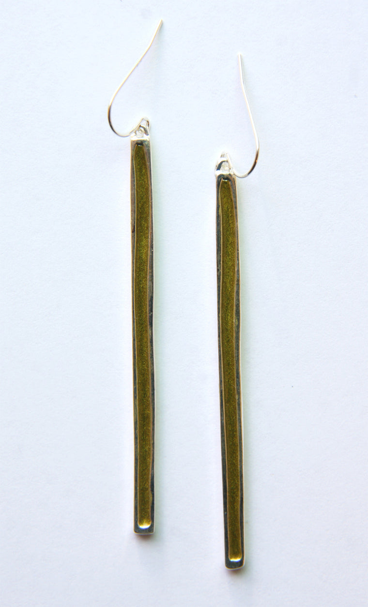 Lawn Green Earrings