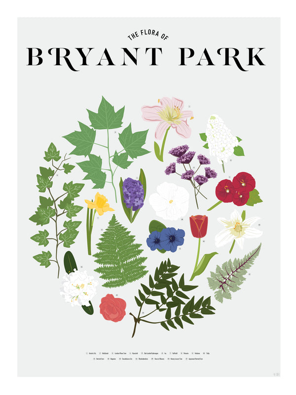 Flora of Bryant Park Poster